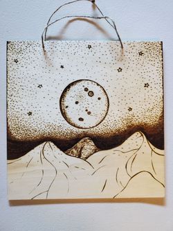 Moon Pyrography
