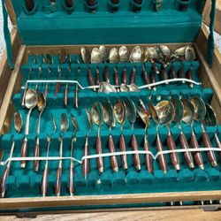 Boone Jewelry Brass Cutlery Set