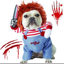 Chucky Doll Dog Halloween Costume 