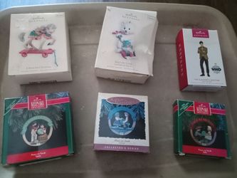 Hallmark Keepsake Christmas Ornaments Lot of 6 In Boxes
