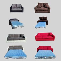 Brand NEW Sofas Couch Loveseat With SLEEPER Bed