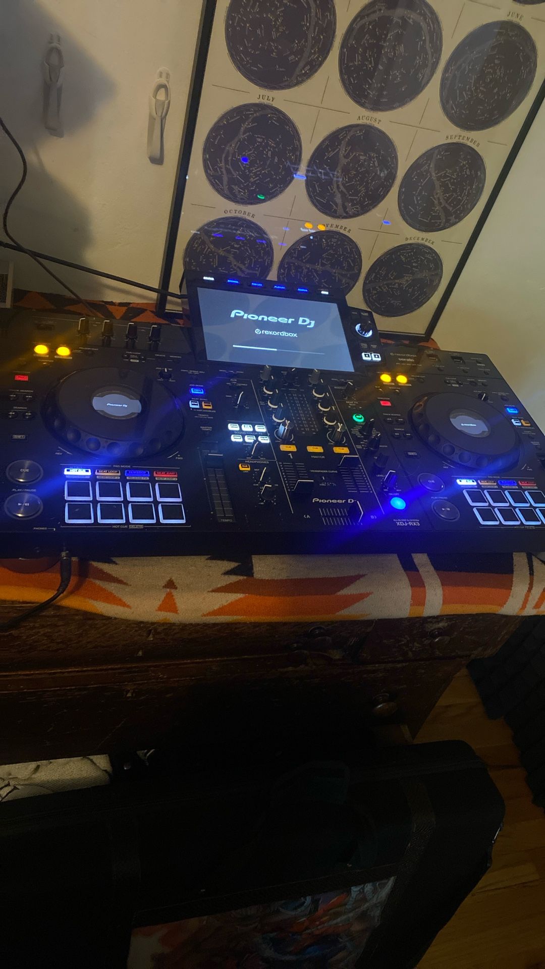 Xdj Rx3 Almost New!!! Custom Career Case And Custom Dust Cover!!!