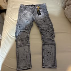 Skinny Grey Jeans Size 32