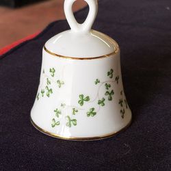 Royal Tara fine bone china bell with shamrock clover Handmade in Galway Ireland A67V649