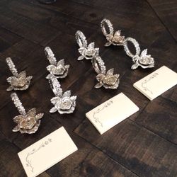 Vintage  Napkin Rings And Place Card Holders