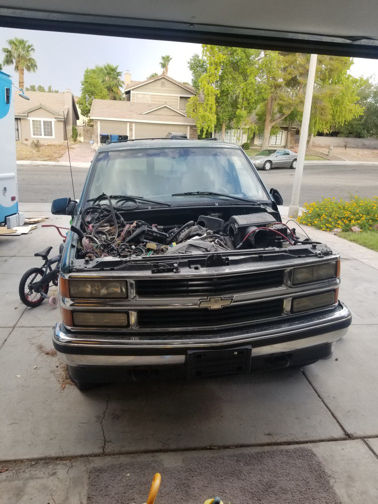 99 Chevrolet headlights, grill, bumper