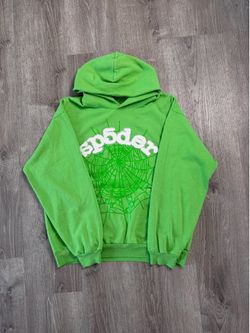 GREEN SPIDERWORLDWIDE HOODIE