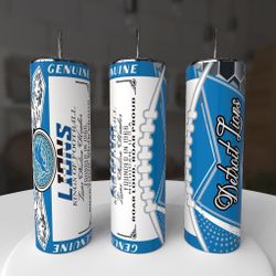 Detroit Lions Football Tumbler