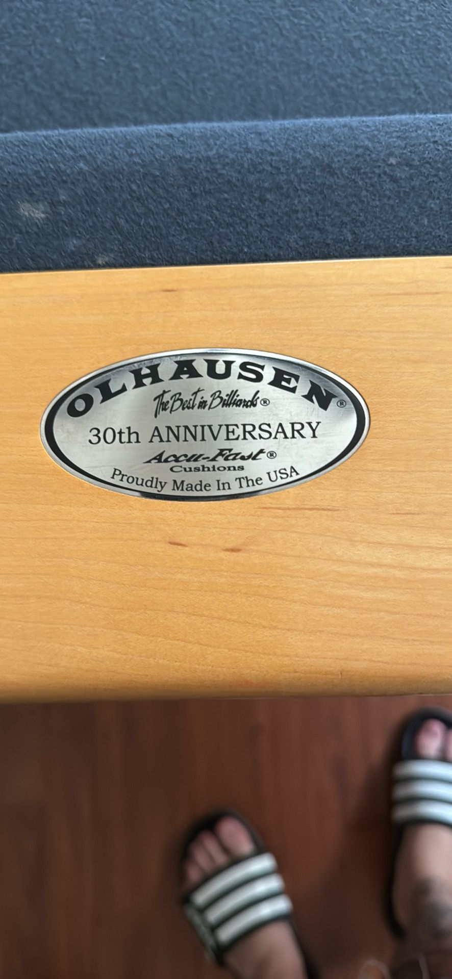 30th Anniversary Olhausen Pool Table