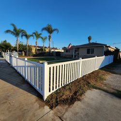 White Vinyl Fence