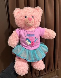 Pink build a bear plushie