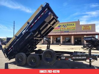 2026 Pj Trailers 14X83 Tandem Axle, 15,400 Gvwr, Low Pro Dump, 24"" Sides, 14 Ply Tires