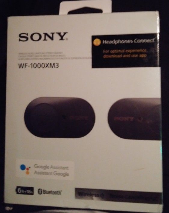 Sony WF-1000XM3 bluetooth noise cancelling headphones