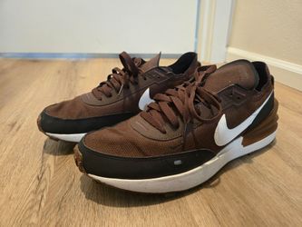 Nike Waffle One SE Low Mens Sportswear Shoes Brown DV7192-200 VNDS Sz 10
