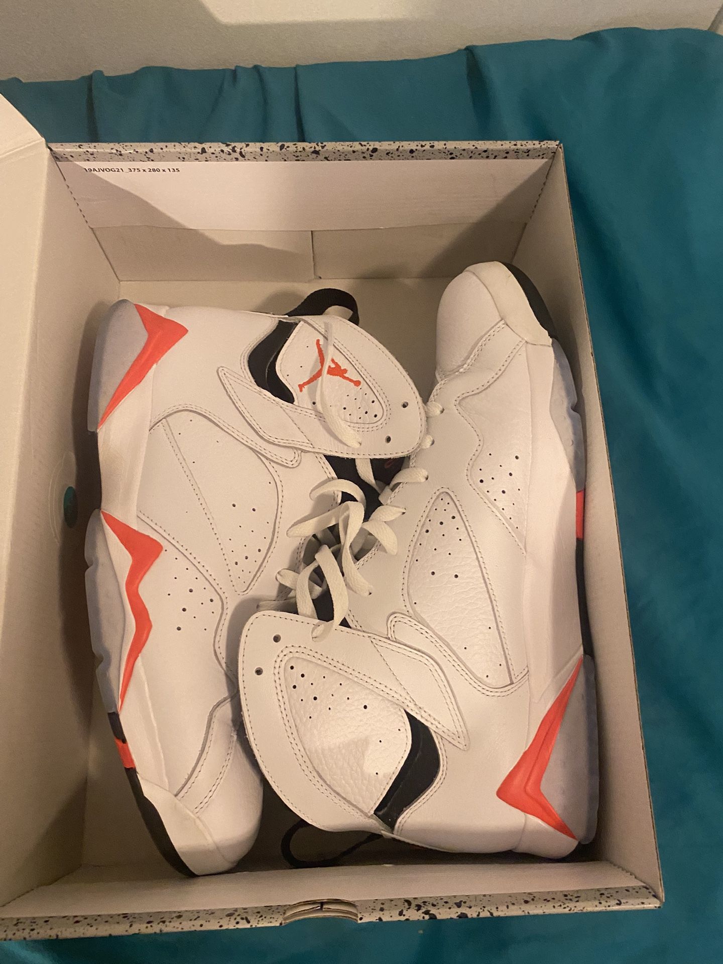 Air Jordan 7 White Infrared Men Size 13