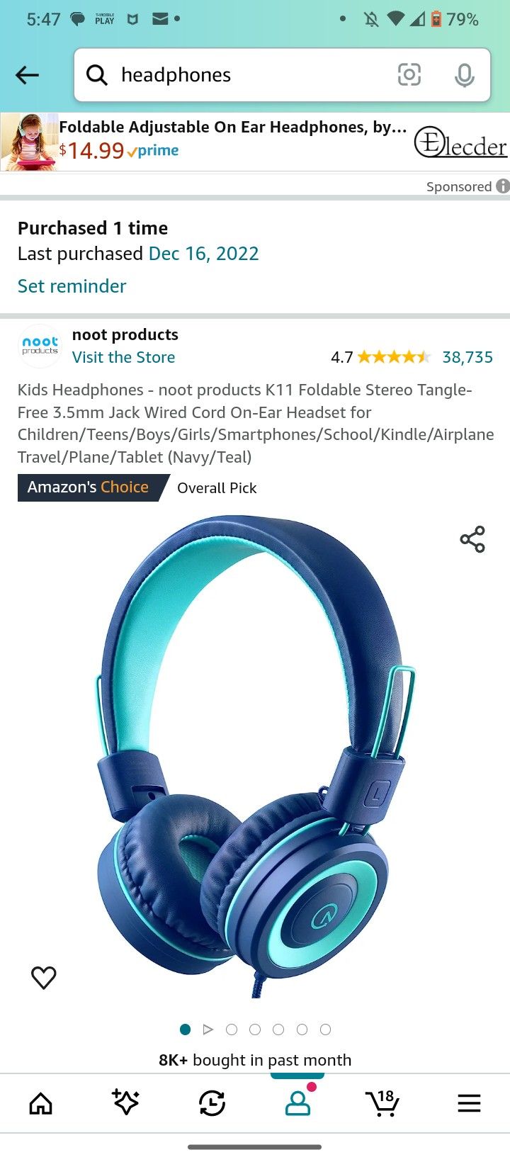 $4 Each - Kids Headphones