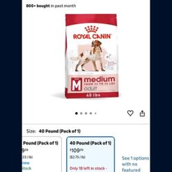 40lbs Brand New Royal Canin Medium Dog Food 40lbs