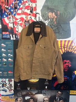 XL Levi's Sherpa jacket Tan/Dark brown
