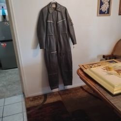 German Leather Flight Suit