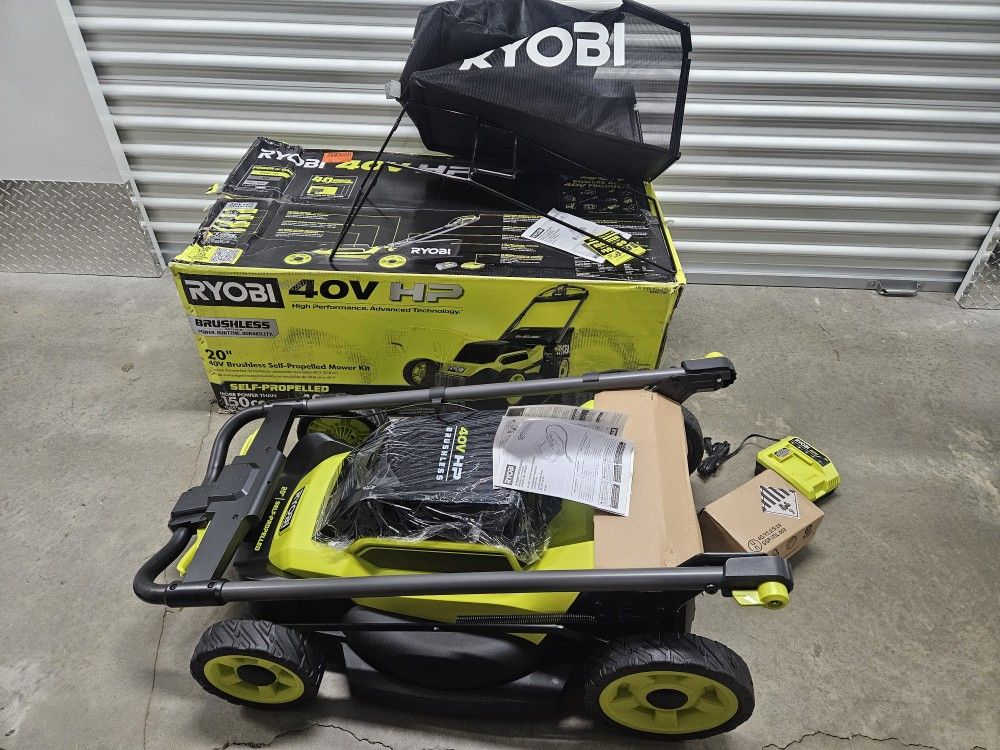 Brand new Ryobi 40V Self-Propelled mower