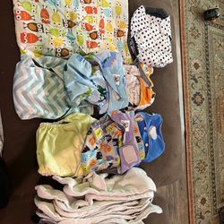 Lot Of Cloth Diapers 