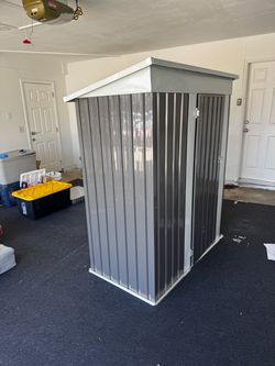 3x5 feet aluminum shed