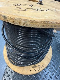 #4 wire THHN  334 Ft single stranded copper cable 4 AWG