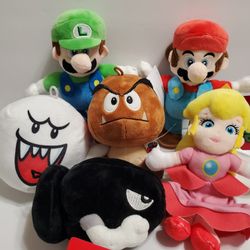 Super Mario Characters Plushies