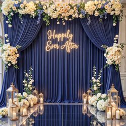 Photography Backdrop 4pcs Non-Woven Backdrop Curtains, 5ft X10ft Opaque Drapes with Nice Drape, Photography Background Curtain for Wedding, Birthday P
