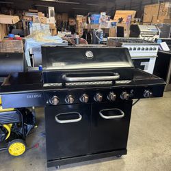 Bbq Grill Nexgrill Deluxe 6 Burner With Side Burner Black 