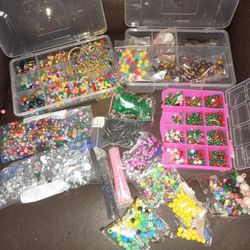 Jewelry Making Bundle, Lots Of Beads And Charms