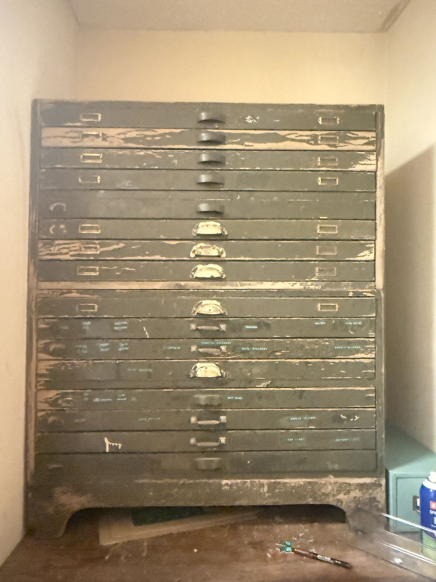 Antique Map Filing Cabinet