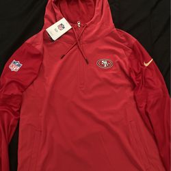 San Francisco 49er On Field Hoodie Size Large