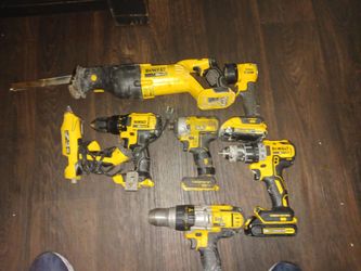 Dewalt saw zaw drills light glue gun