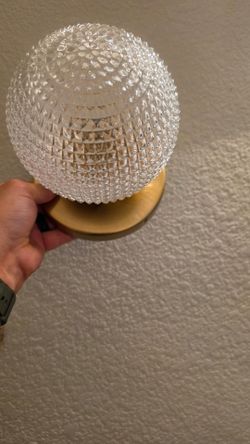 ✨ Modern Gold & Glass Wall Sconce – Brand Condition ✨
