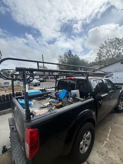 Adjustable ladder rack
