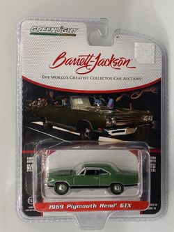 GreenLight 1969 Plymouth HEMI GTX Barrett-Jackson Series 14 1:64 37310-B