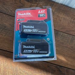 Makita  18v. 2 /pk   5.0  Battery 