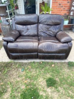 Free used leather couch