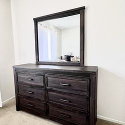 Moving Sale - 6 Draw Dresser & Mirror