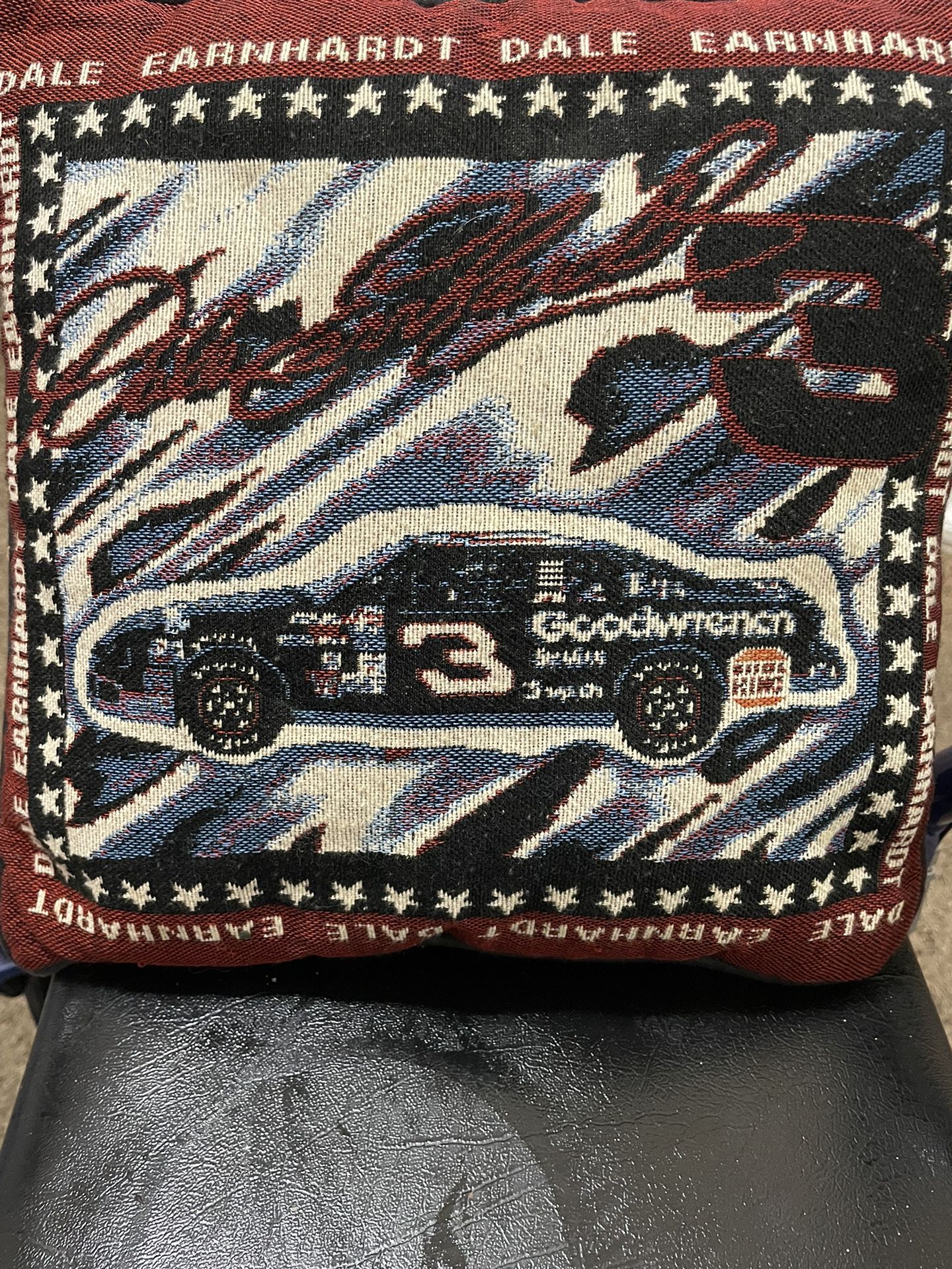 Dale Earnhardt #3 throw pillow size 11”x11”