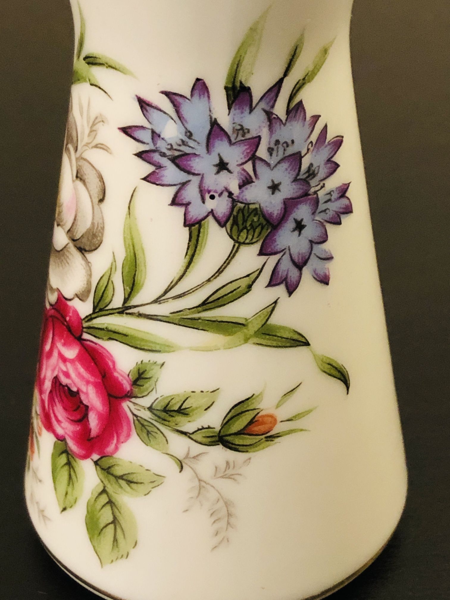 Vintage Hand Painted Beautiful Bathroom Liquid Bottle 