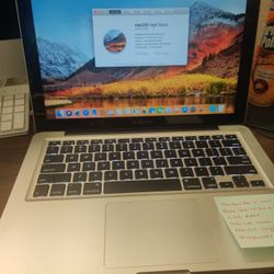 MacBook Pro 2011 13" Intel Core , 4gb Ram, 320gb HDD, MacOS High Sierra. Installed $90 worth Microsoft Office 2021 Package. Comes with Charge