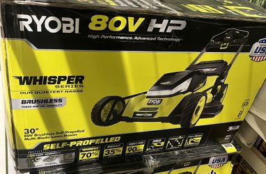 RYOBI 80V HP Brushless Battery Cordless Electric 30 in. Multi-Blade Mower with Battery and Charger 90 minutes of runtime $1999 Plus tax at Home Depot 