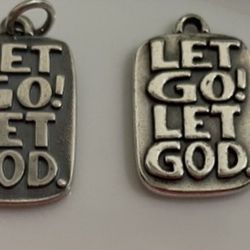 James Avery Charms - Let Go! Let God.
