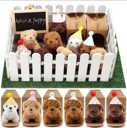 56Pcs Adopt A Puppy Party Favors Mini Plush