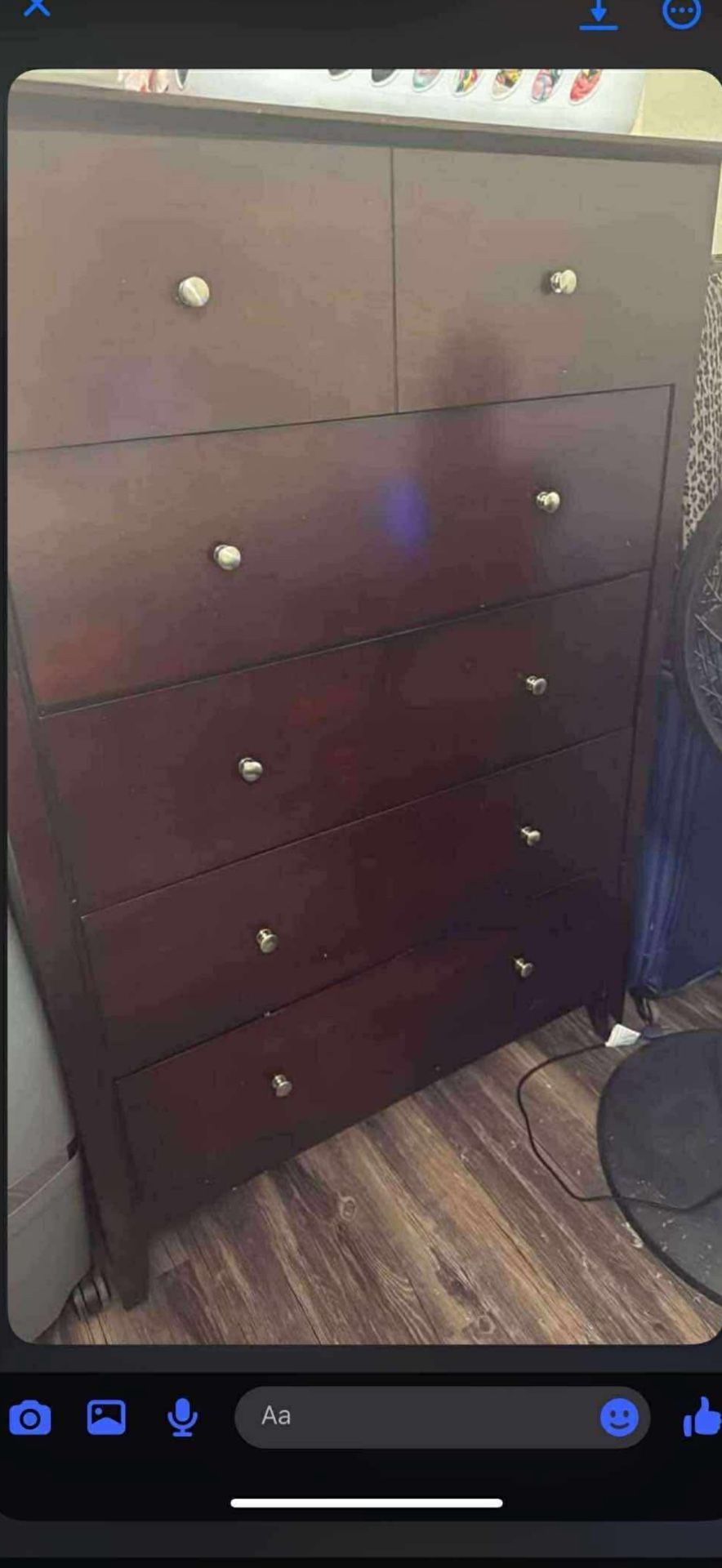 Set Of 2 Ashley 5 Drawer Dressers