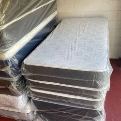 New Twin Size Mattress With Box spring Set // COLCHON Individual Nuevo Free Box 