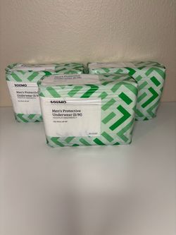 Men’s Incontinence Disposable Underwear - Size S/M (Pack of 3)
