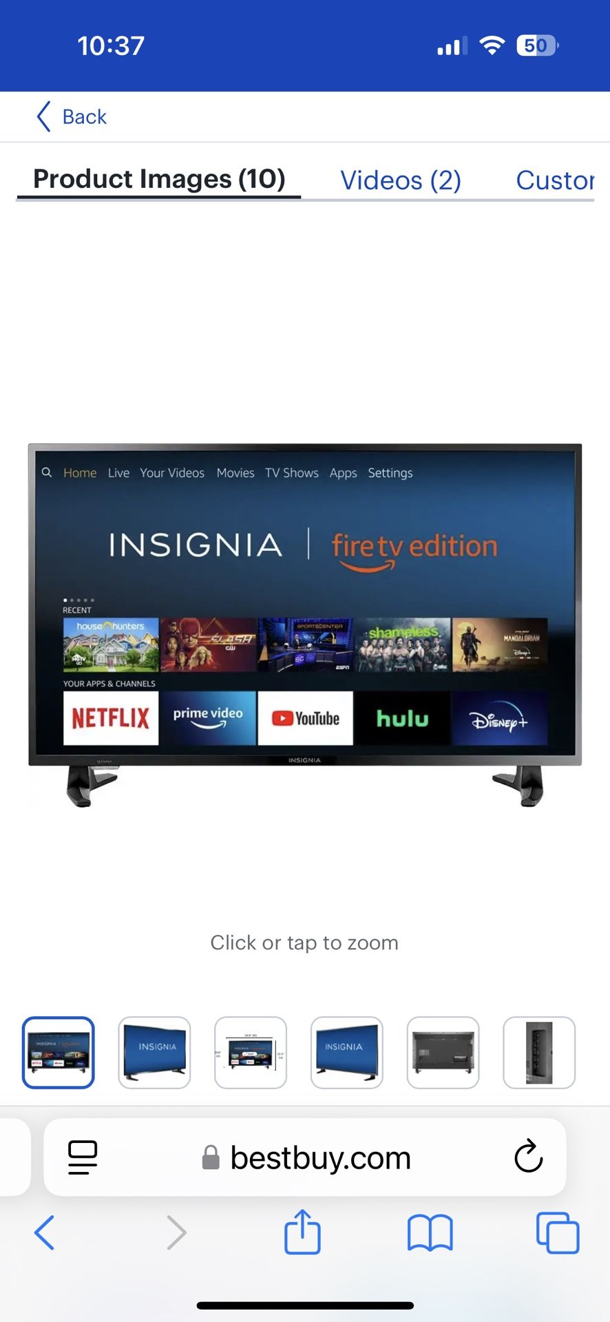 (2018) 39” Insignia Tv (Fire Tv Capable) (NS-39DF510NA19)